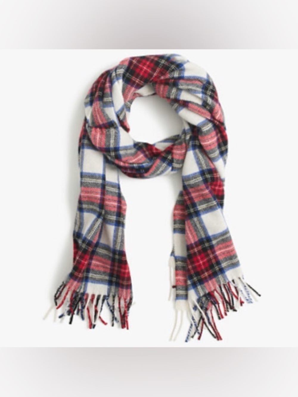 J. Crew Plaid Scarf in Italian Wool